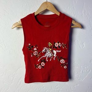 Red Cowgirl Urban Outfitters Tank Top